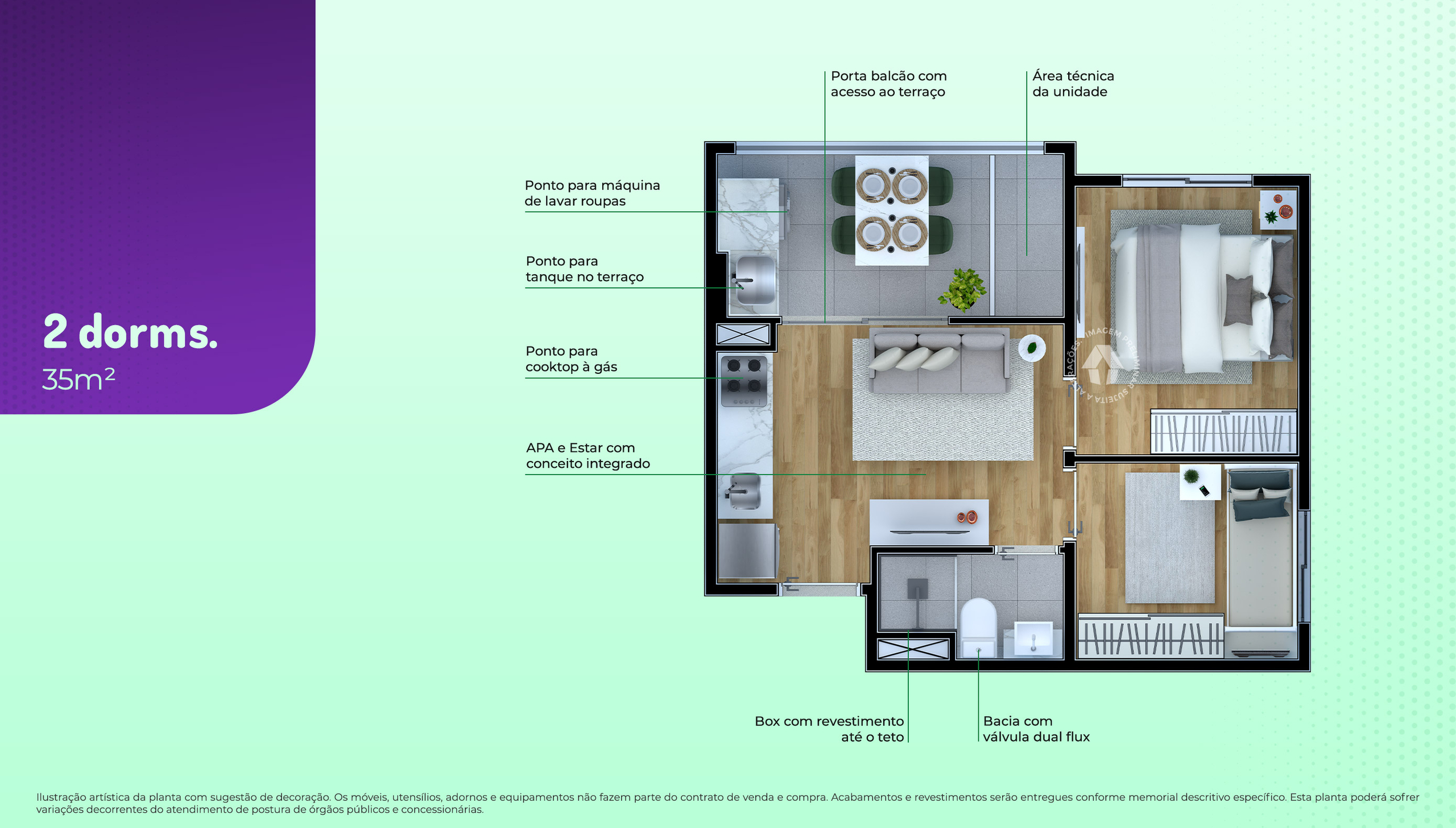 2 Dorms.