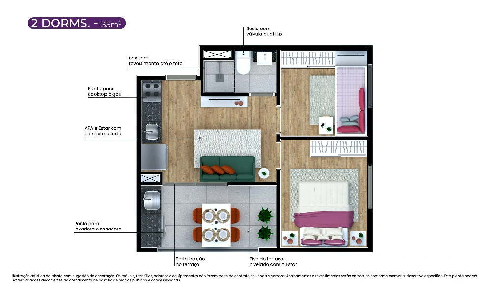 2 Dorms.