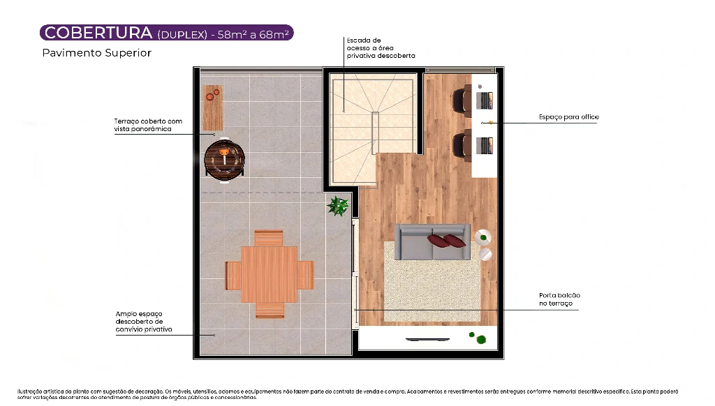 Cobertura Duplex (Pavimento Superior)