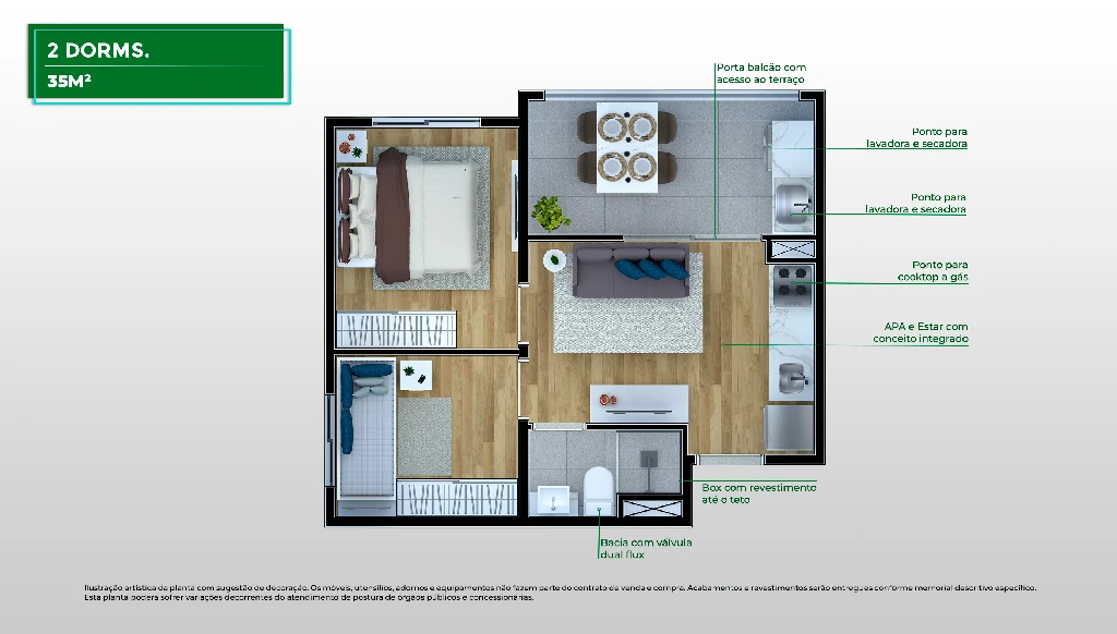 2 Dorms.