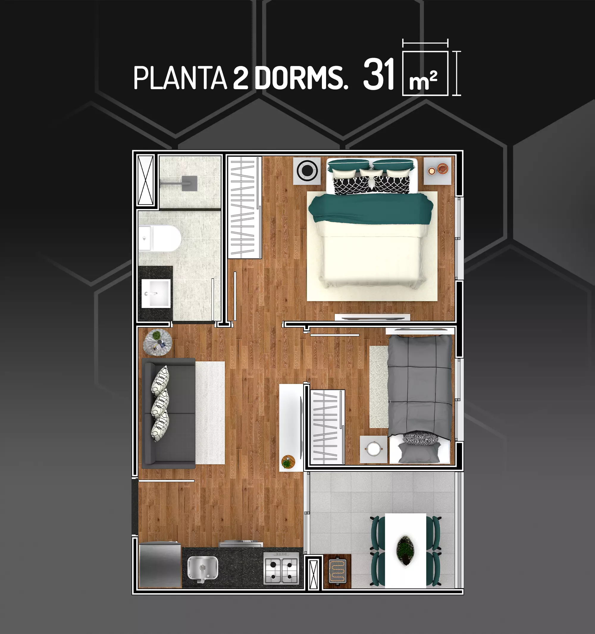 2 Dorms.