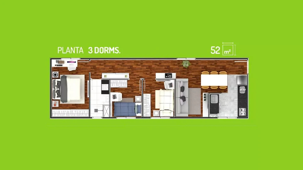 3 Dorms.
