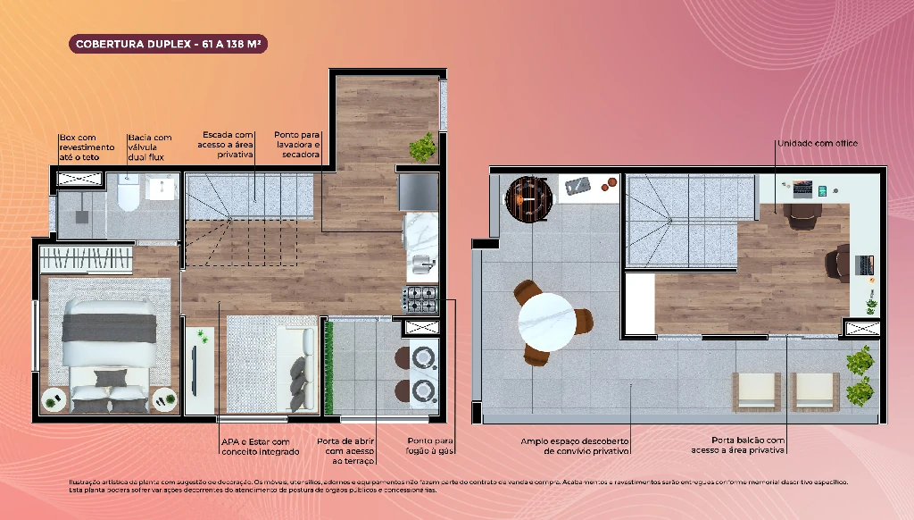 Cobertura Duplex