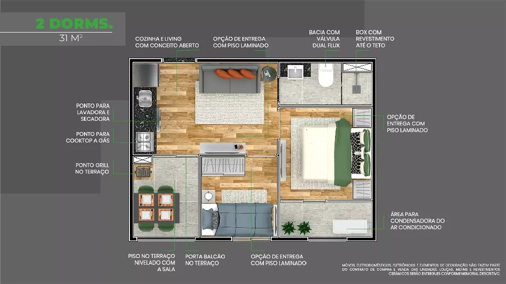 2 Dorms.